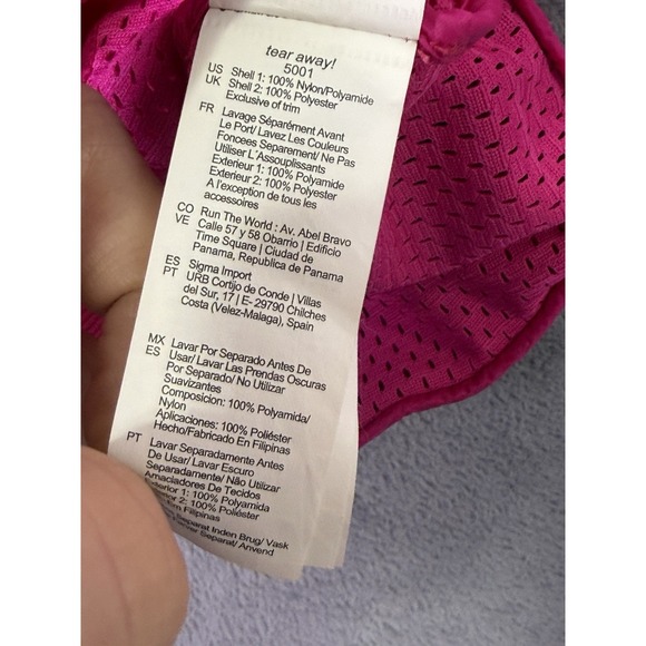 Brooks Jacket Womens Medium Pink Lightweight Dry Layer Windbreaker Run Happy - Picture 9 of 10